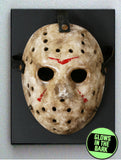 Jason Voorhees Friday the 13th Glow In The Dark Framed Mask Prop Mini Poster