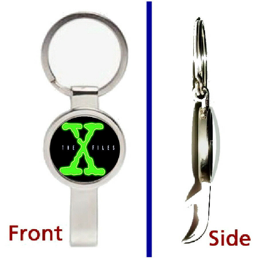 The X-Files TV Show Pendant or Keychain silver tone secret bottle opener