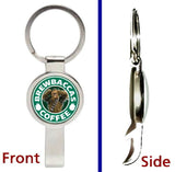 Star Wars Chewbacca Brewbacca Coffee Pendant or Keychain silver bottle opener
