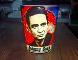 Johnny Cash Young Hat and Giving the Finger CERAMIC Shot Glass Limited Edition