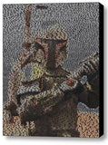 Star Wars Boba Fett Quotes Mosaic AMAZING Framed 9X11 Limited Edition Art w/COA