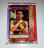 Indiana Pacers Reggie Miller RARE Choke Card Display Piece Desk Top Paperweight