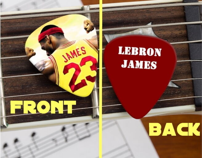 Set of 3 Cleveland Cavaliers LeBron James premium Promo Guitar Pick Pic