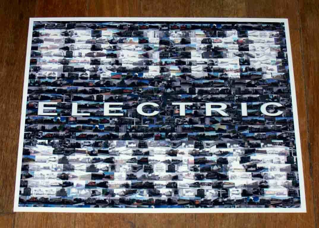 Amazing vintage LIONEL ELECTRIC TRAINS sign montage