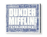 The Office Dunder Mifflin Names List Incredible Mosaic Framed Limited Edition