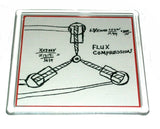 Back to the Future Flux Capacitor drawing prop Coaster 4 X 4 inches