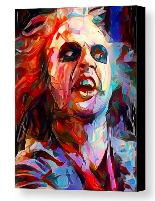 Framed Abstract Beetlejuice 8.5X11 Art Print Limited Edition w/signed COA