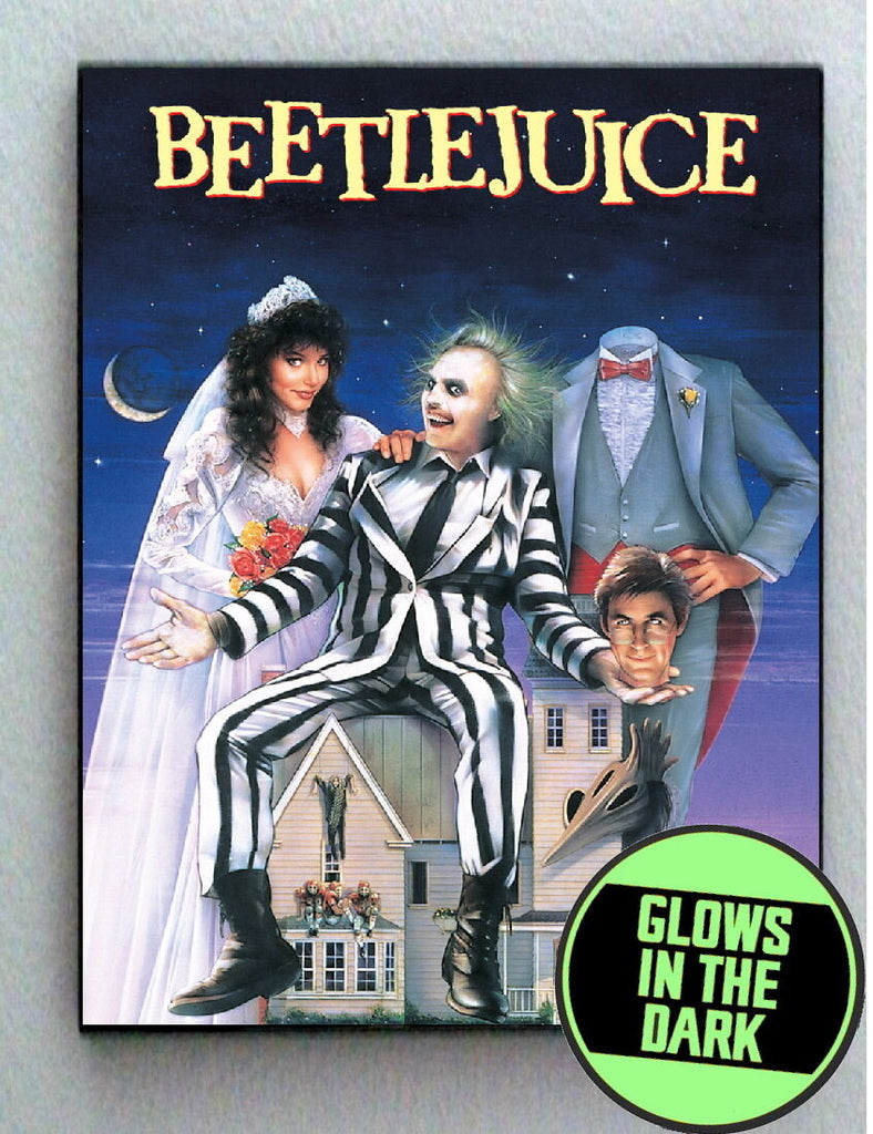 Beetlejuice Movie Glow In The Dark Framed Cool Art Mini Poster