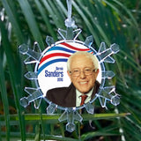 Bernie Sanders President 2016 Snowflake Blinking Holiday Christmas Tree Ornament