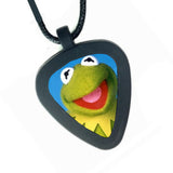 Muppet Kermit the Frog Pickbandz Mens or Womens Real Guitar Pick Necklace