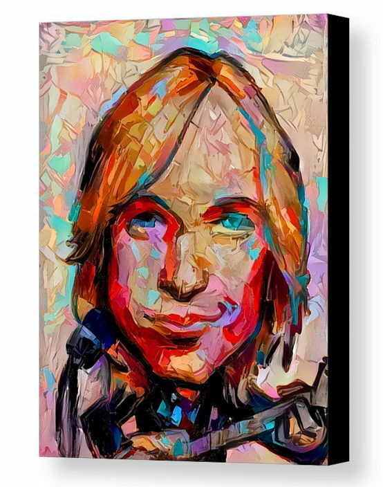 Framed Abstract Tom Petty Caricature 9X11 Art Print Limited Edition w/signed COA