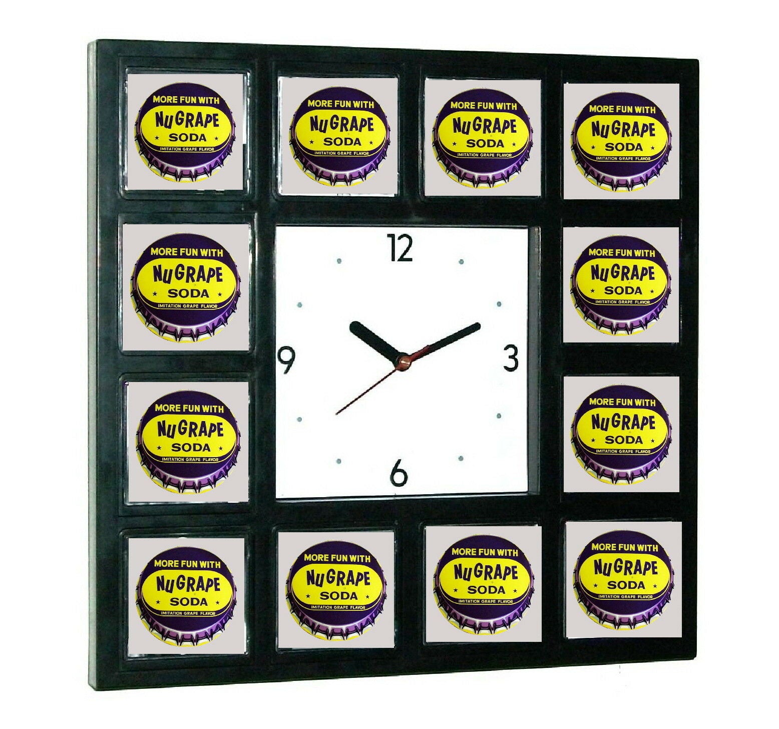 New Nu Grape Soda Sign Clock with 12 pictures