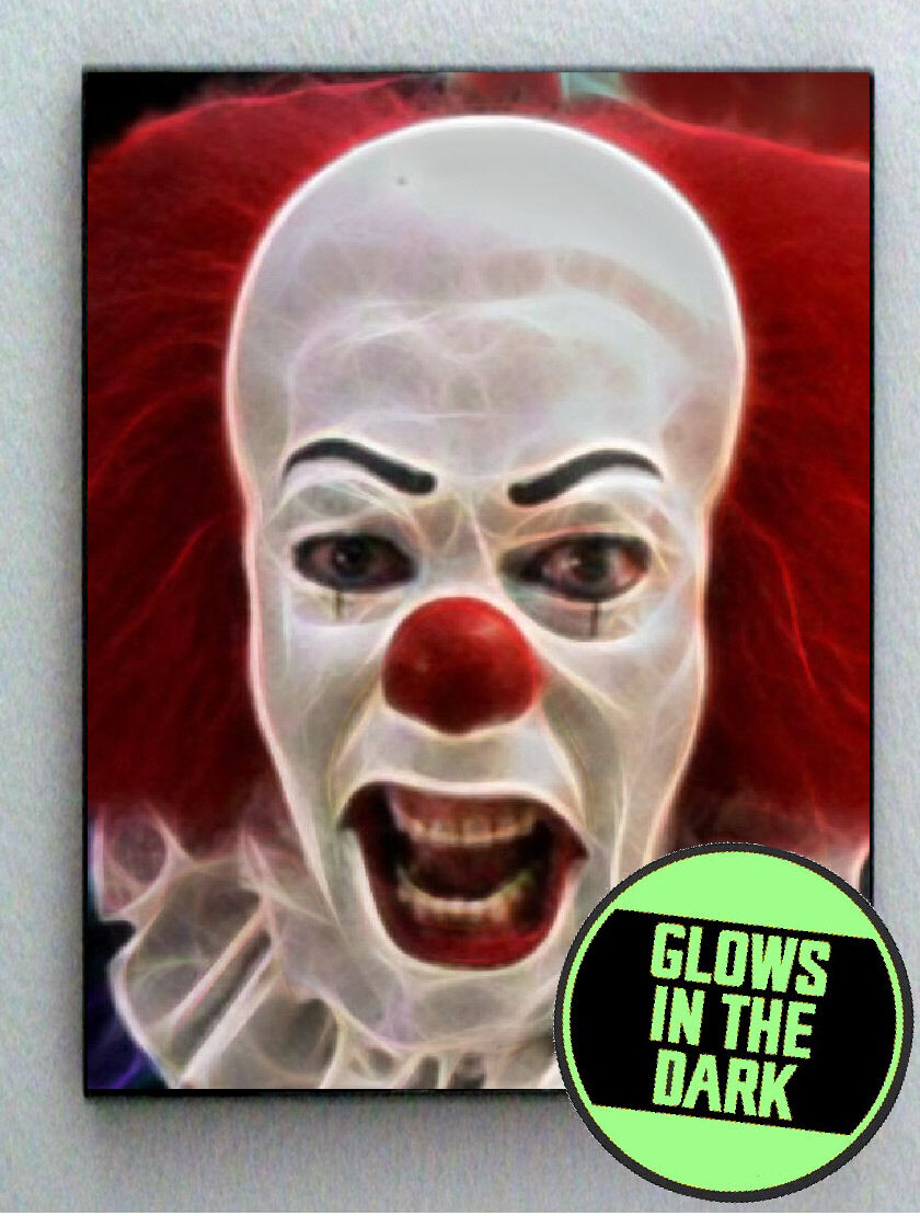 Pennywise IT Scary Creepy Clown Glow In The Dark Framed Cool Art Mini Poster
