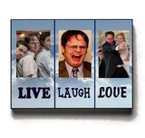 Framed The Office Dwight Schrute Live Love Laugh Parody