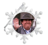 Uncle Buck John Candy Snowflake Blinking Lit Holiday Christmas Tree Ornament