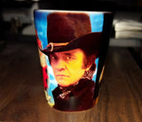 Johnny Cash Young Hat and Giving the Finger CERAMIC Shot Glass Limited Edition