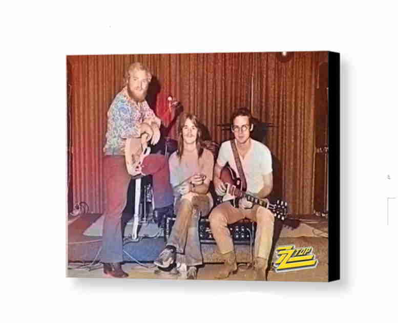 Rare Framed ZZ Top Rock Band First Photo Gig Vintage Photo. Jumbo Giclée Print