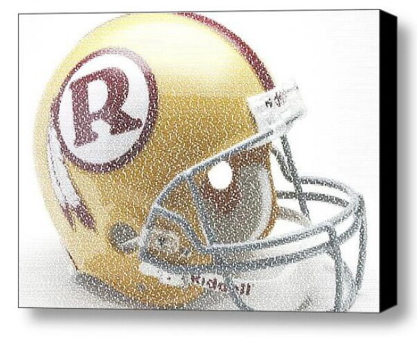 WOW 70 greatest Washington Redskins 1971 helmet Framed Limited Edition Art w/COA