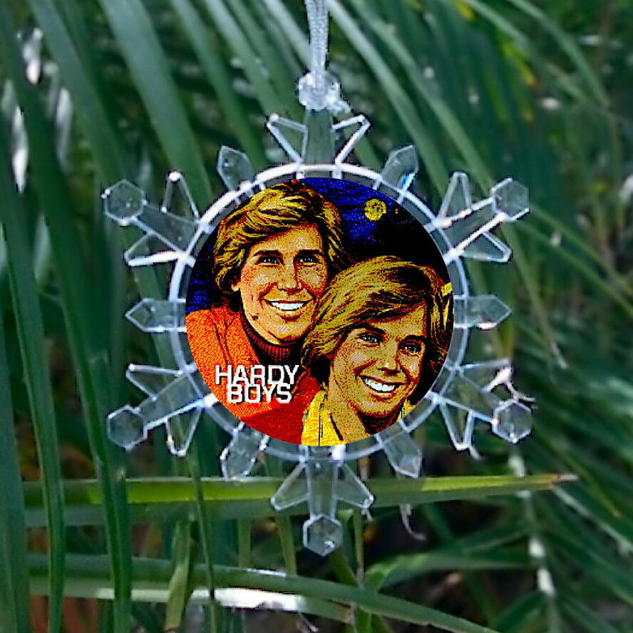 Hardy Boys Snowflake Multi Blinking Light Holiday Christmas Tree Ornament
