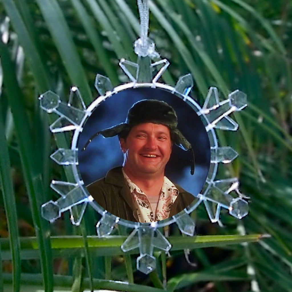 Cousin Eddie Snowflake Blinking Lit Holiday Christmas Vacation Tree Ornament rv