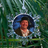 Cousin Eddie Snowflake Blinking Lit Holiday Christmas Vacation Tree Ornament rv
