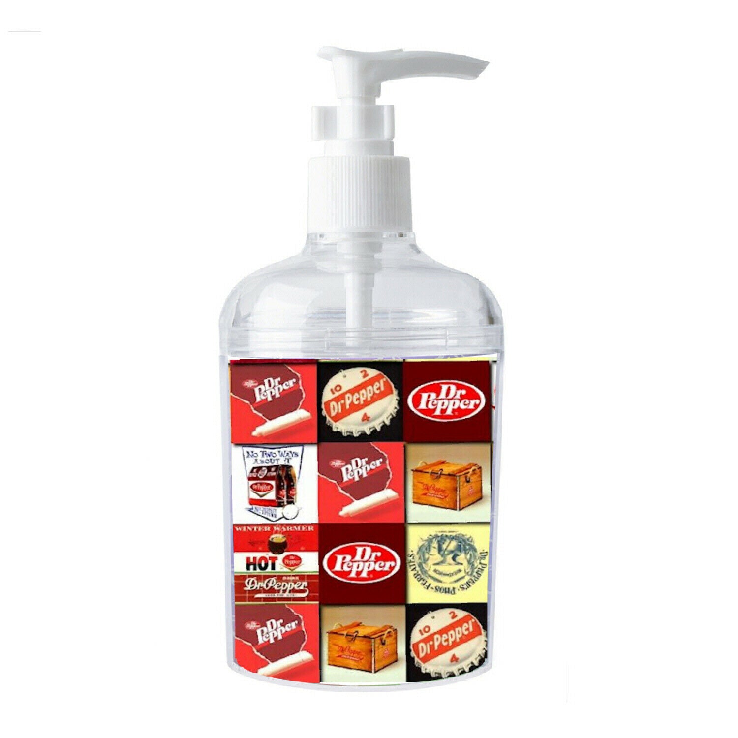 Doctor Dr. Pepper Soap / Hand Sani. Refillable Dispenser Not just a label!