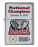 Alabama Crimson Tide 2018 National Championship Football Lim Ed Flip Top Lighter