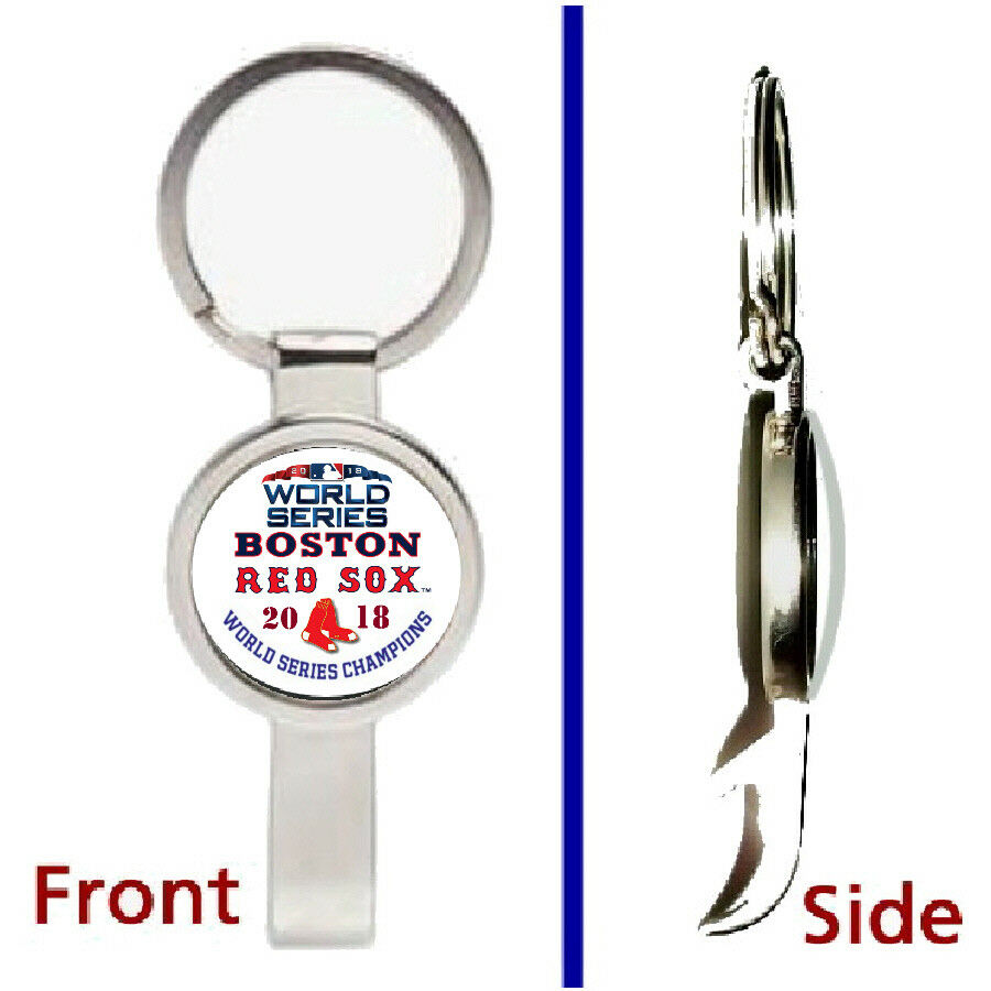 Boston Red Sox 2018 World Series Silver Pendant or Keychain secret bottle opener