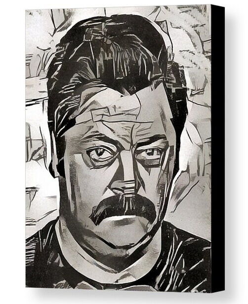 Framed Ron Swanson Parks and Recreation Abstract 9X11 Art Print Limited Edition