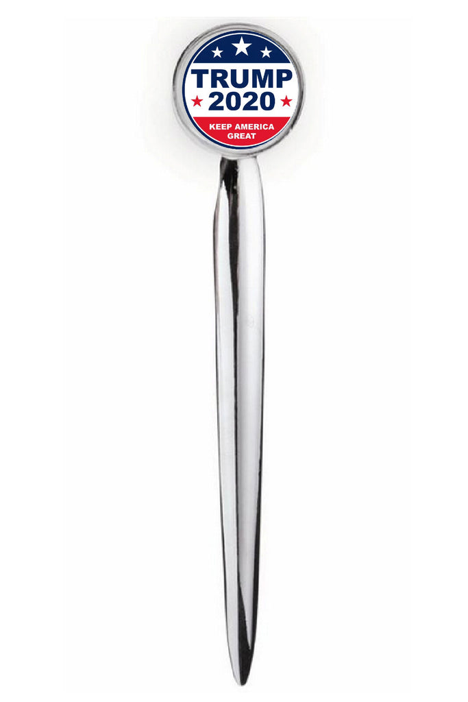 Donald Trump for President 2020 Letter Opener Metal Silver Executive with case