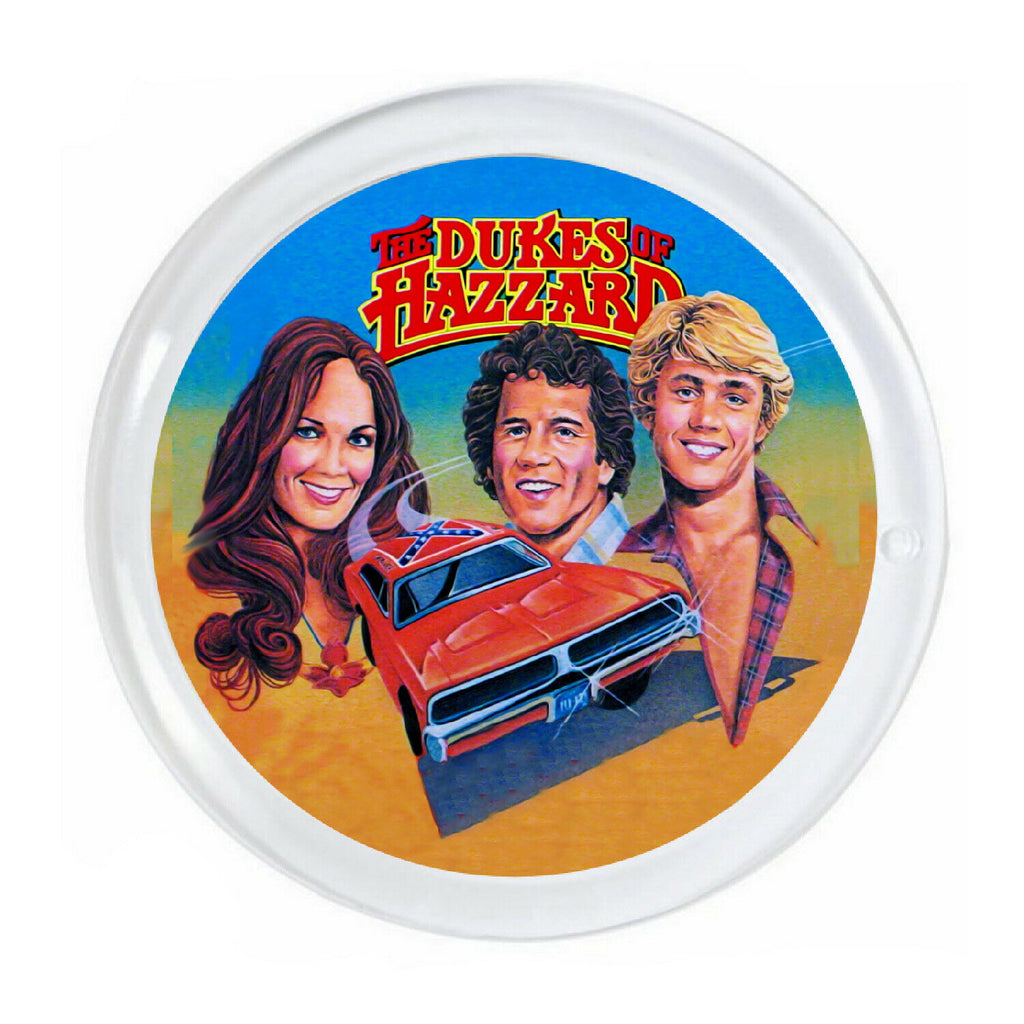 The Dukes of Hazzard Magnet big round almost 3 inch diameter with border.