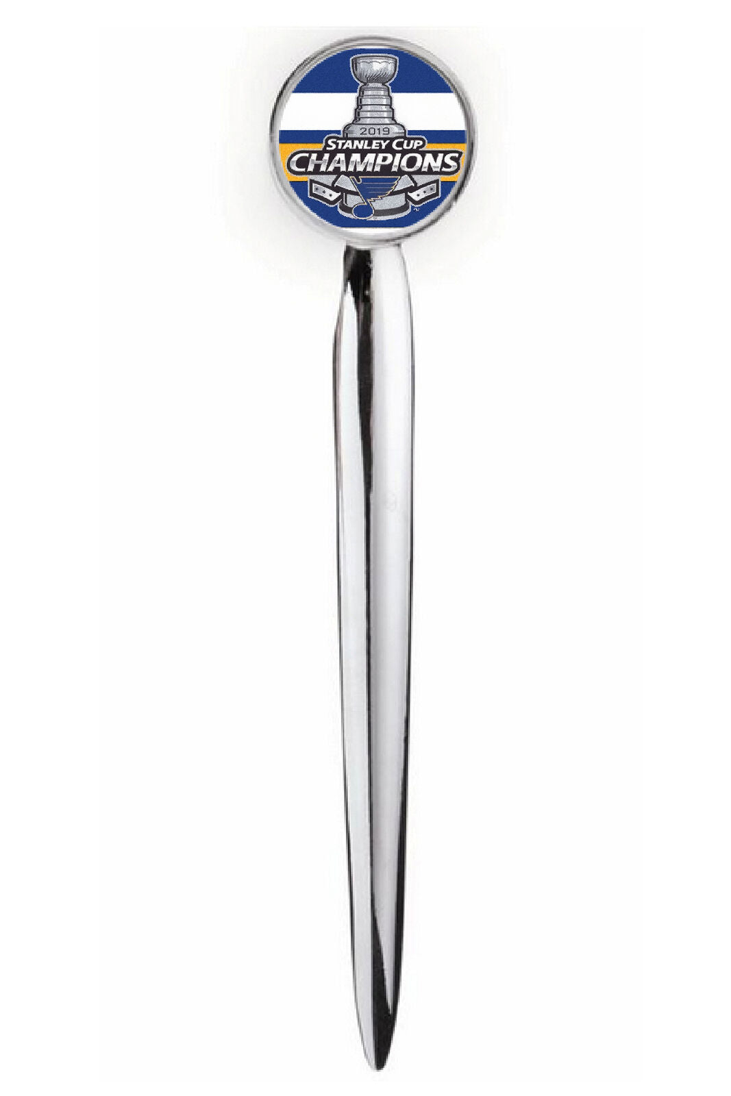 St. Louis Blues Stanley Cup Champs Letter Opener Metal Silver Executive + case