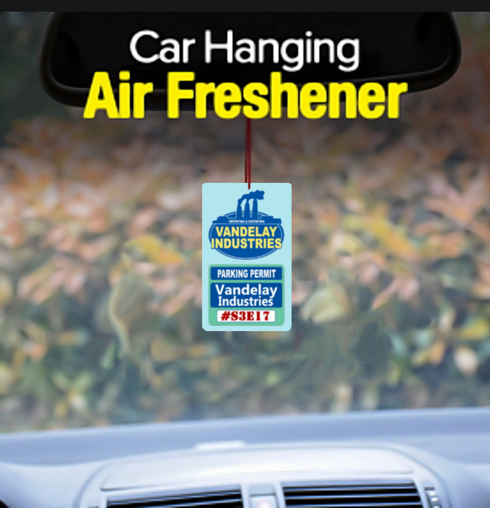 Seinfeld George Costanza Vandelay Industries Parking Permit Car Air Freshener Promo