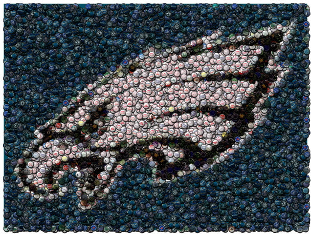 Philadelphia Eagles Bottle cap Mosaic Print Limited Edition