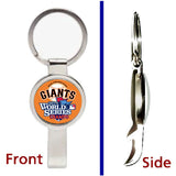 LIMITED San Francisco Giants 2014 World Series Champs Silver Tone Pendant Keychain secret bottle open , Sports Collectibles - Final Score Products, Final Score Products
