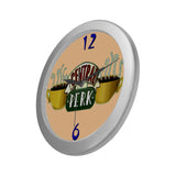 Central Perk Silver Color Wall Clock