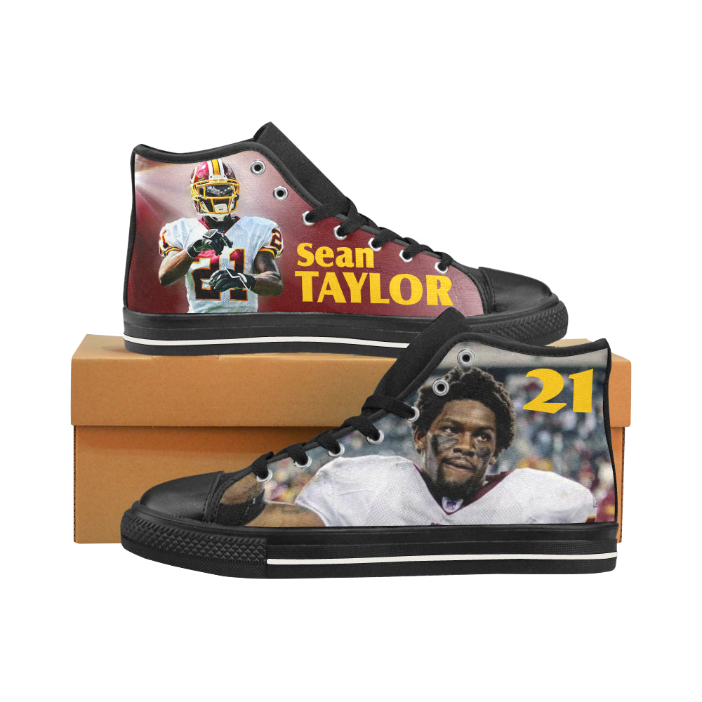 Sean Taylor Tribute Men’s Classic High Top Canvas Shoes /Large Size