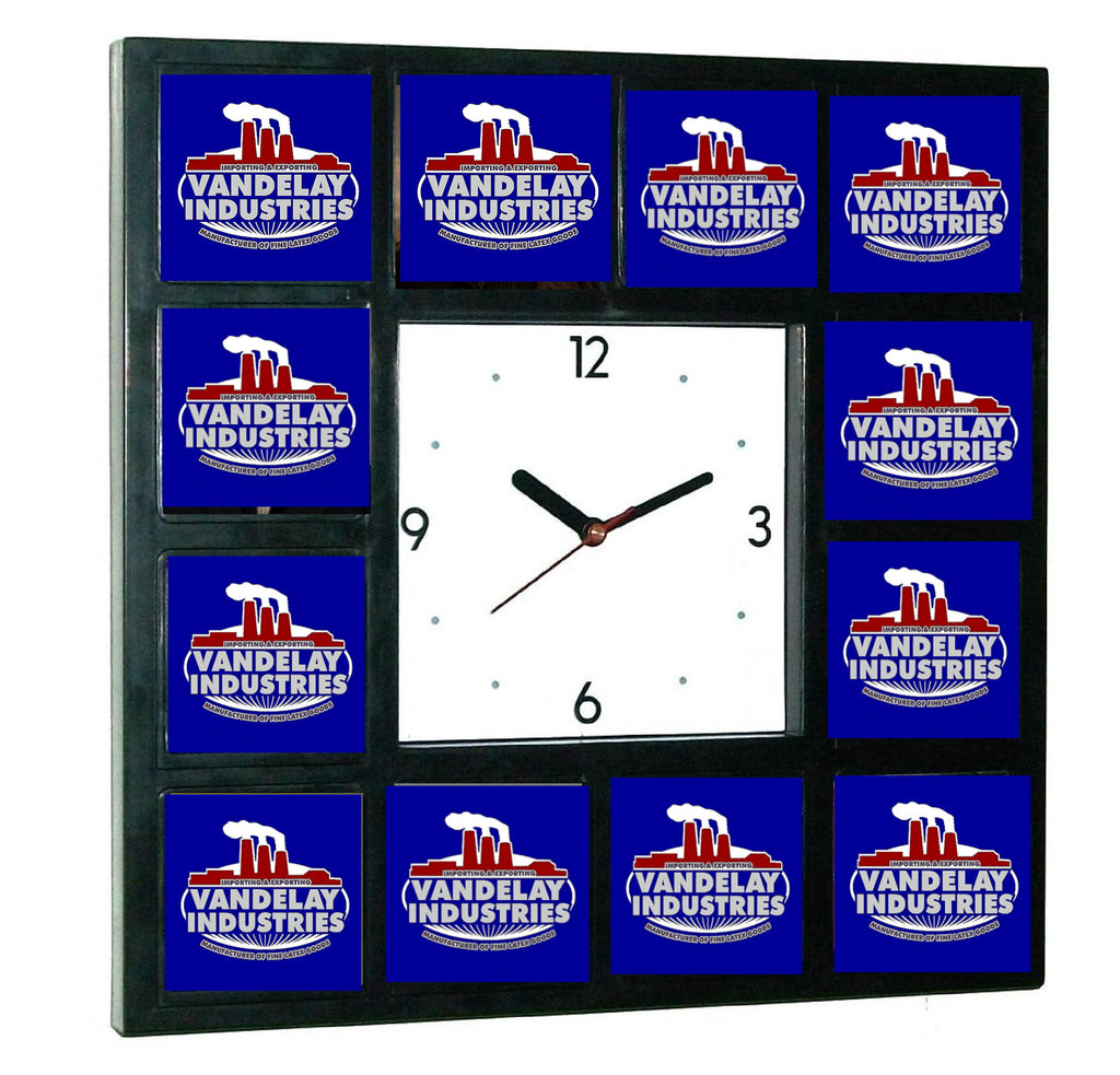 Seinfeld George Castanza Vandelay Industries promo around the Clock Big Wall or Desk Clock