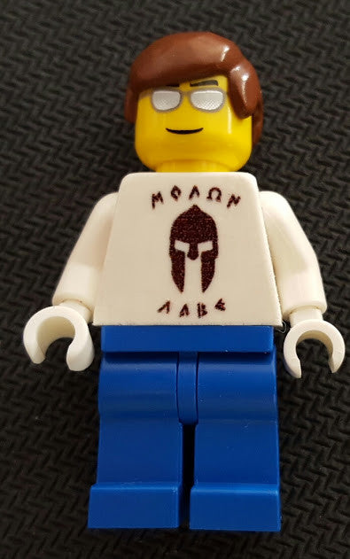 CUSTOM Lego Minifigure Rare Promo Cool Shirt Fan Man