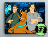 Scoobynatural Scooby Doo Dog Gang Sam Dean Supernatural Glow In The Dark Framed Cool Blacklight Mini Movie Poster