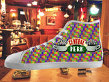 Friends TV Show Central Perk High Top Shoes Mens Womens Kids , Shoes - Final Score Products, Final Score Products
 - 1