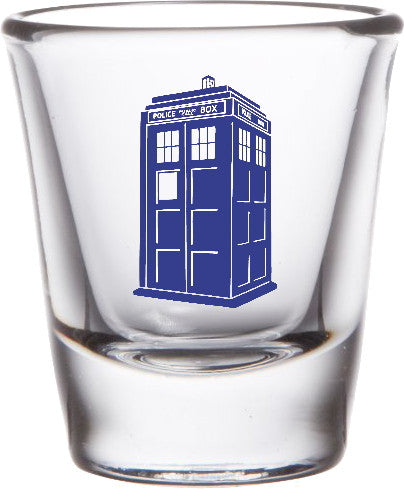 Dr. Doctor Who Tardis Promo Shot Glass LIMITED EDITION