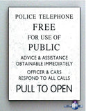Framed Full Life Size Dr. Doctor Who Police Tardis Sign Prop Replica , Dr. Who - Final Score Products, Final Score Products
