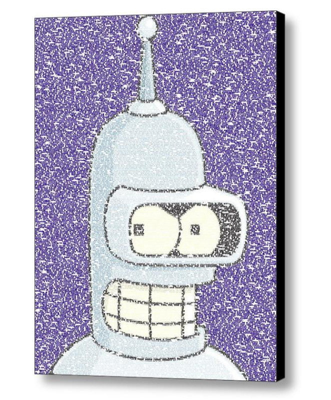 Futurama Bender Quotes Mosaic INCREDIBLE Framed or unframed Limited Edition Art Print