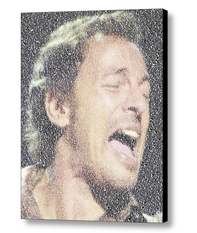 Bruce Springsteen Born To Run Lyrics Mosaic Framed Print Limited Edition