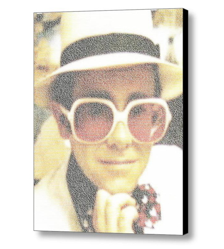 Elton John Every Song Mosaic INCREDIBLE Framed or Unframed Print Limited Edition. Choose your size.