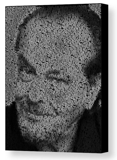 Jack Nicholson Real Quotes Mosaic Print Limited Edition