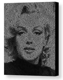 Marilyn Monroe Real Quotes Mosaic Print Limited Edition , Posters, Prints & Pictures - Artist Paul Van Scott, Final Score Products
 - 1