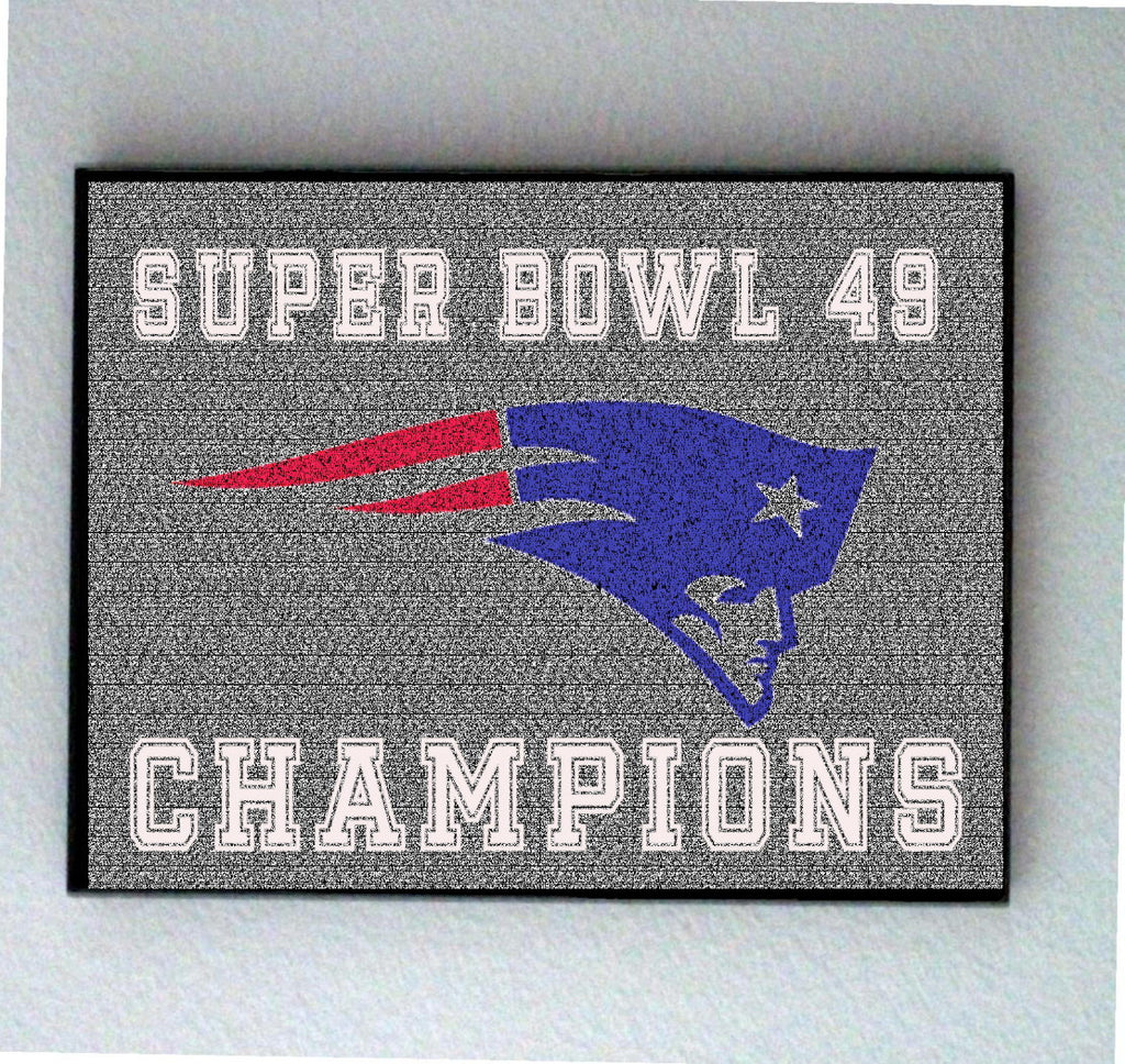 Official New England Patriots Super Bowl 49 Roster Mosaic Limited Edition INCREDIBLE