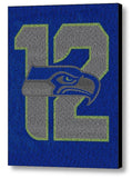 Official Seattle Seahawks 12th fan man 2014 Roster Mosaic Limited Edition , Sports Collectibles - Final Score Products, Final Score Products
 - 1